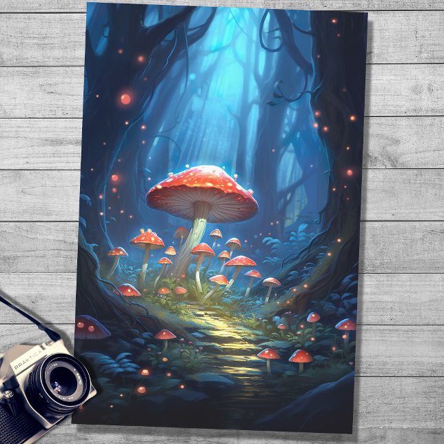 Hongos en el bosque 3 Papel de deshielo (Subido por el creador)