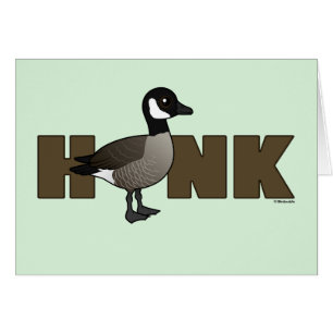 HONK Funny Canada Goose Greet Card