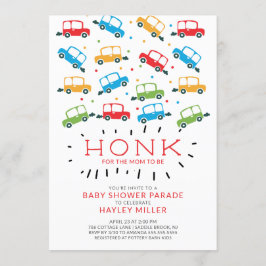 ¡HONK! Invitación Baby Shower de Drive By Cars