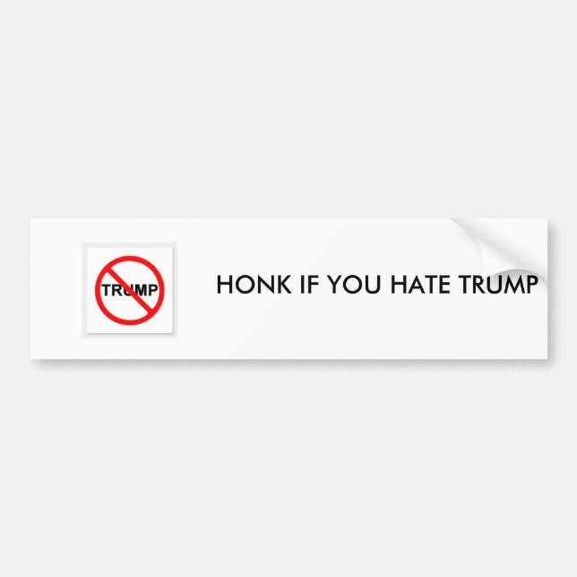 HONK SI ODIA A DONALD TRUMP BUMBER PEGATINA (Frente)