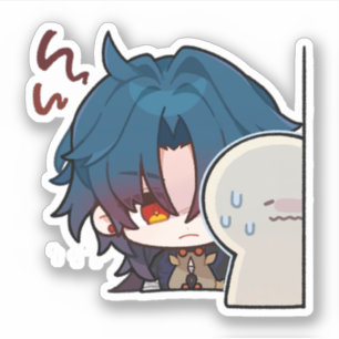 Honkai Star Rail Chibi Blade Creeping Pegatina