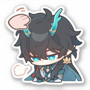 Honkai Star Rail Chibi Dan Heng IL Pat Pegatina