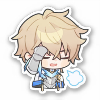 Honkai Star Rail Chibi Gepard Pegatina