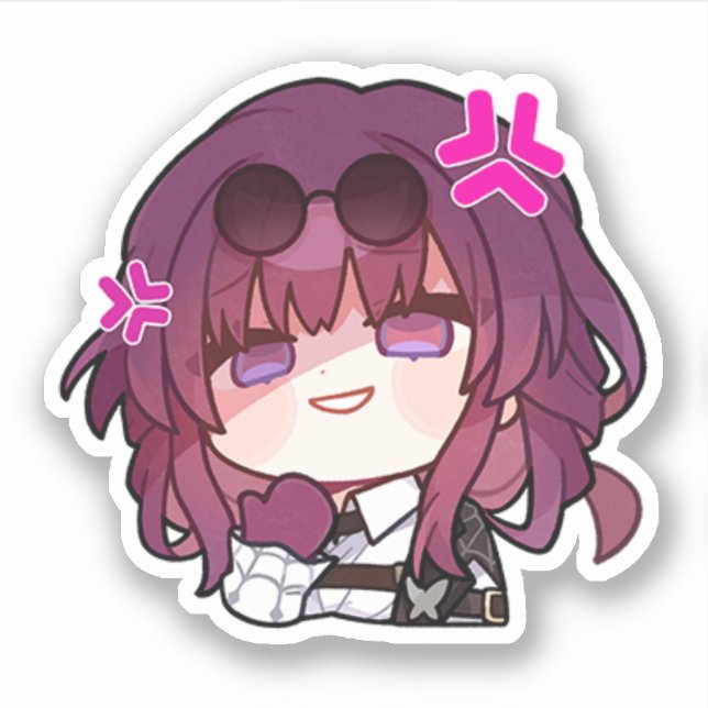 Honkai Star Rail Chibi Kafka Pegatina (Anverso)