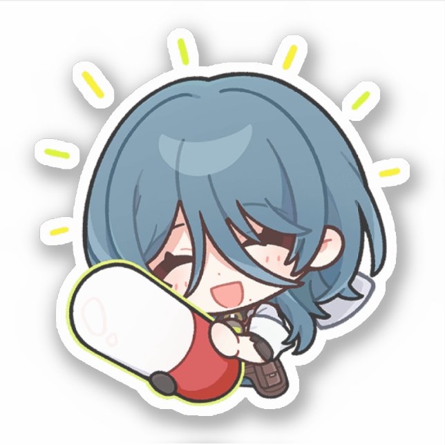 Honkai Star Rail Chibi Natasha Pegatina (Anverso)
