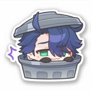 Honkai Star Rail Chibi Sampo Trash Pegatina