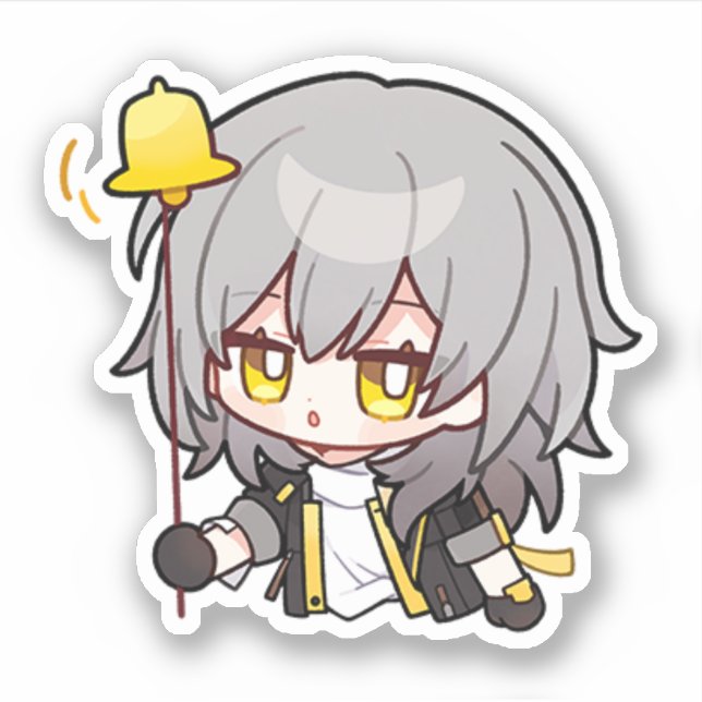 Honkai Star Rail Chibi Stelle Pegatina (Anverso)