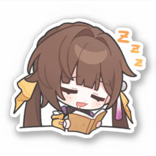 Honkai Star Rail Chibi Sushang Student Pegatina