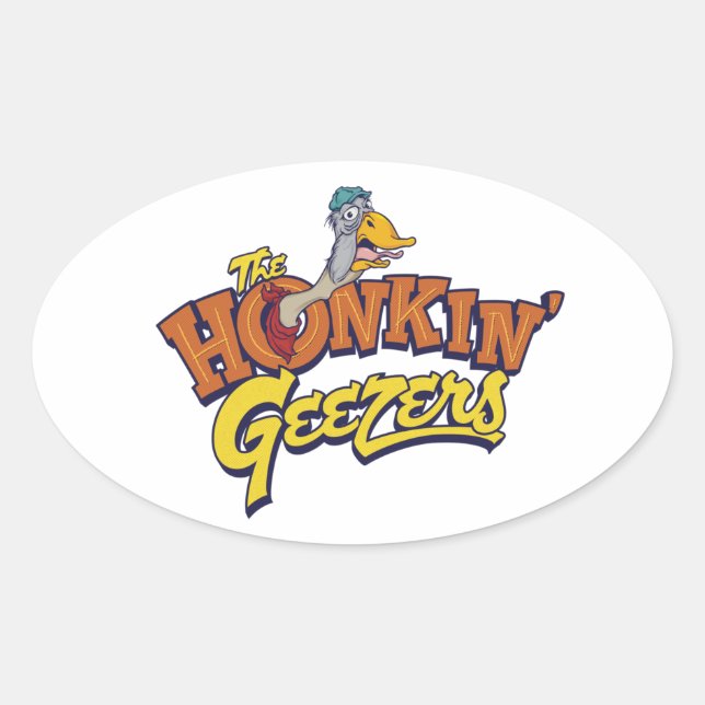 Honkin' Geezer Pegatina (Anverso)