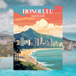 Honolulu, Hawaii: Postales de viaje antiguas<br><div class="desc">Escápese al paraíso con esta vintage postal que presenta la belleza de Honolulu, Hawaii, bañada por el sol. Desde la emblemática playa de Waikiki hasta el exuberante escenario de Diamond Head, el Honolulu ofrece una combinación perfecta de relajación tropical y vibrante cultura insular. Con un diseño de inspiración retro, esta...</div>