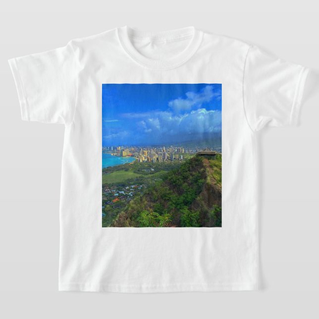 Honolulu, línea aérea de Hawaii #1 camiseta (Distribución)
