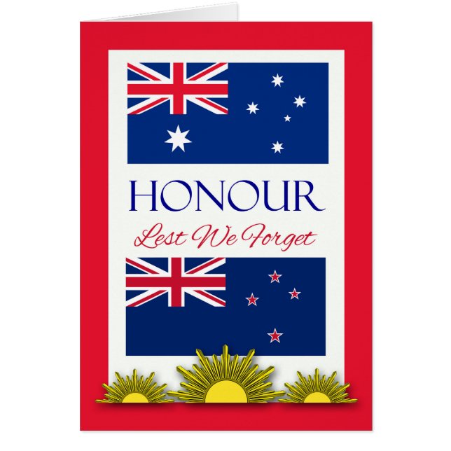 Honor, para que no nos olvidemos, Nueva Zelanda Au (Frente)