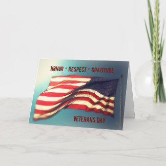 Honor Respect Gratitude - Tarjeta de agradecimient