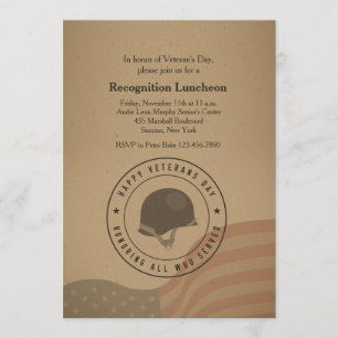 Honrando a todos los que sirvieron la invitación