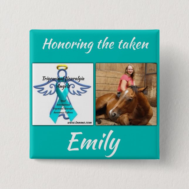 Honrar nuestro haber tomado, botón de Emily Mcgee (Anverso)