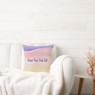 Honrar tu verdadero Cojín decorativo propio