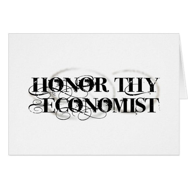 Honre a Thy economista (Anverso (Horizontal))