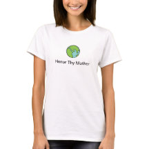 Honre Thy camiseta de las mujeres de la madre