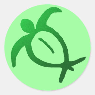 Honu Petroglyph hawaiano - Pegatina