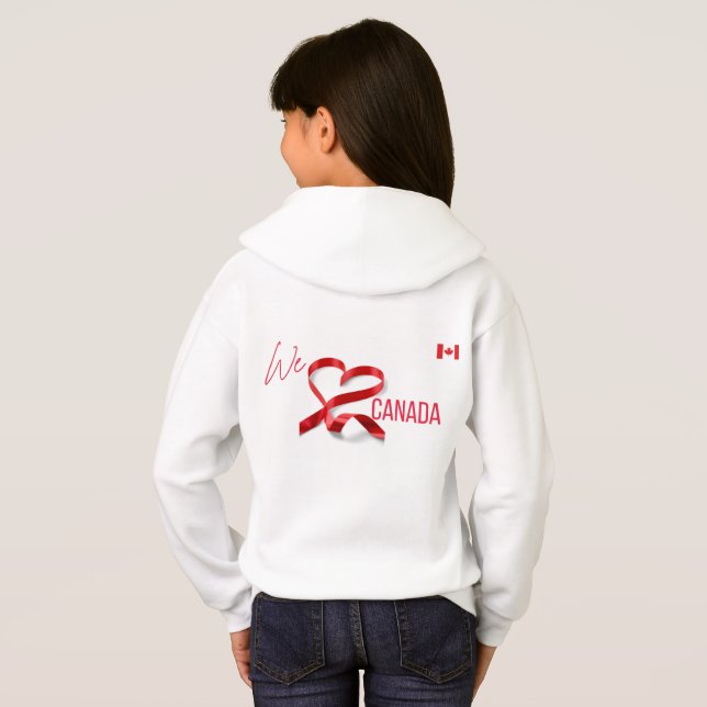 Hoodie - Amamos Canadá (Reverso completo)