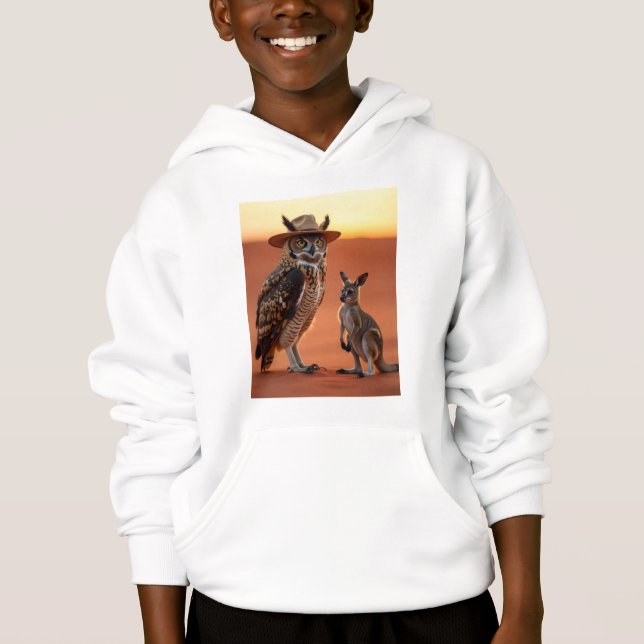 hoodie de búho y canguro (Anverso)