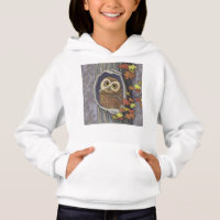 Hoodie de búho y colores otoñales