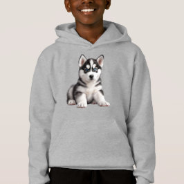 Hoodie de cachorro Husky para niños