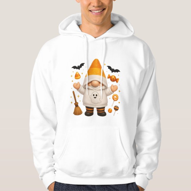 Hoodie de calabaza fantasma: suéter de Halloween (Anverso)