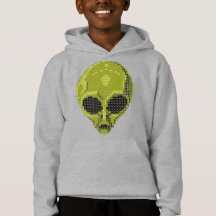 Hoodie de estilo futurista y cósmico
