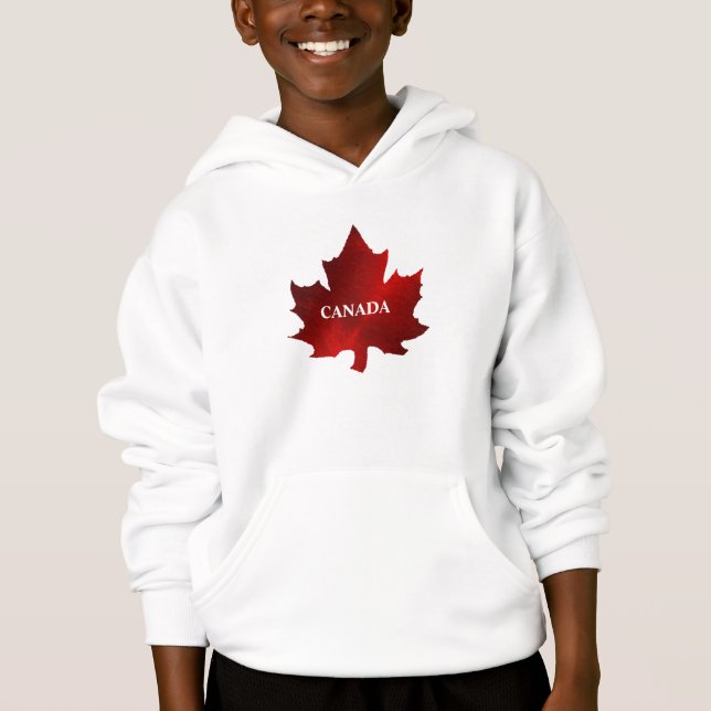 Hoodie de hoja de arce roja de CANADÁ (Anverso)