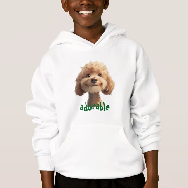 Hoodie de Ilustracion de perro adorable - Perfecto (Anverso)