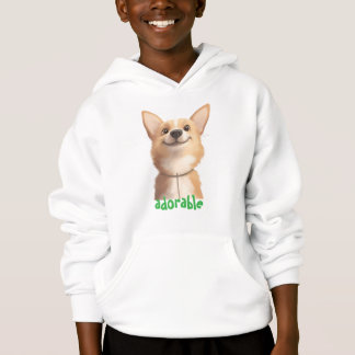 Hoodie de Ilustracion de perro adorable - Perfecto