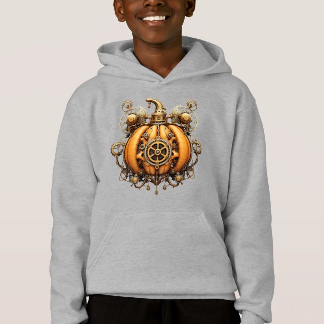 Hoodie de la Calabaza de Steampunk (Anverso)