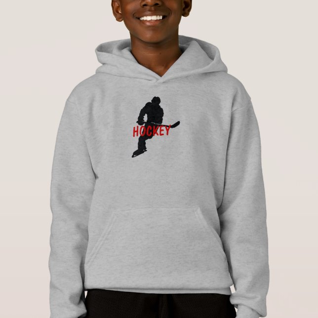 Hoodie de la camiseta de diseño de hockey (Anverso)