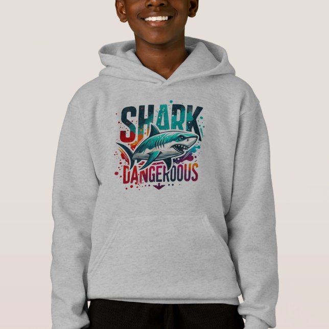 Hoodie de los niños tiburones de Guay - sumergen e (Anverso)