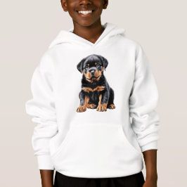 Hoodie de porra de Rottweiler para niños