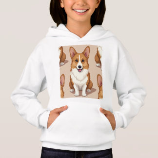 Hoodie de pullover con diseño de Corgi galés.