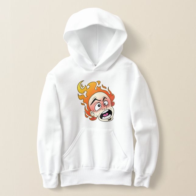 Hoodie de Pullover de los niños de la cabeza de fu (Distribución )