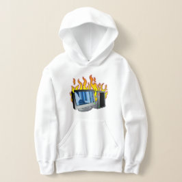 Hoodie de pullover para niños de bomberos informát