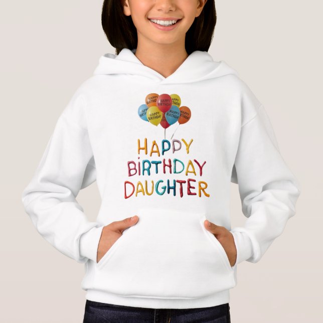 Hoodie de regalo de cumpleaños personalizado (Anverso)
