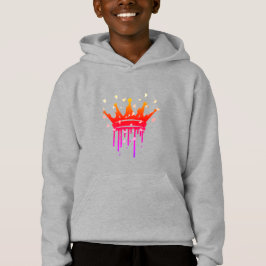 Hoodie de sudadera monocroma de la corona