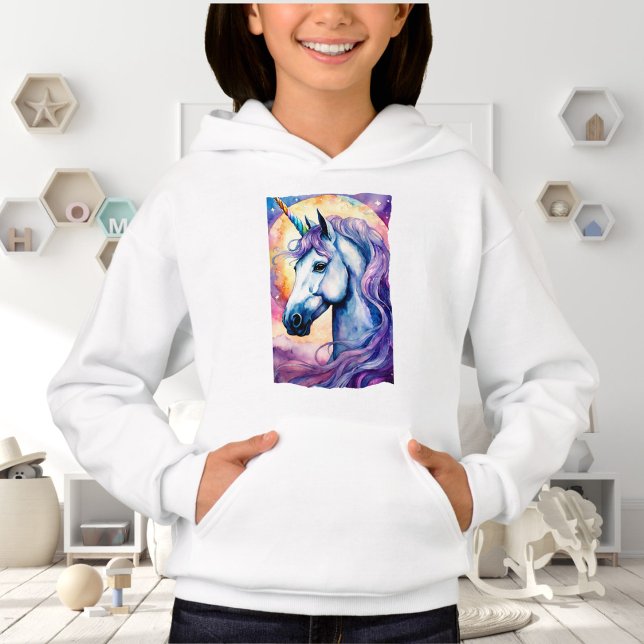 Hoodie de Unicornio púrpura cósmico (Subido por el creador)