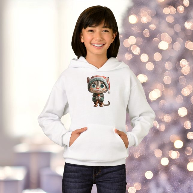 Hoodie del Chica Elf de Navidades gatos inocentes (Subido por el creador)