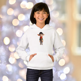 Hoodie del Chica Elf, poeta Navidades adolescentes
