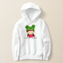 Hoodie gráfica blanca pullover para Chicas