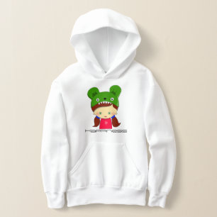 Hoodie gráfica blanca pullover para Chicas