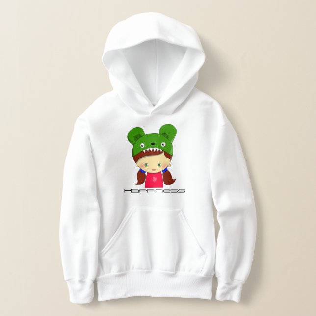 Hoodie gráfica blanca pullover para Chicas (Distribución )