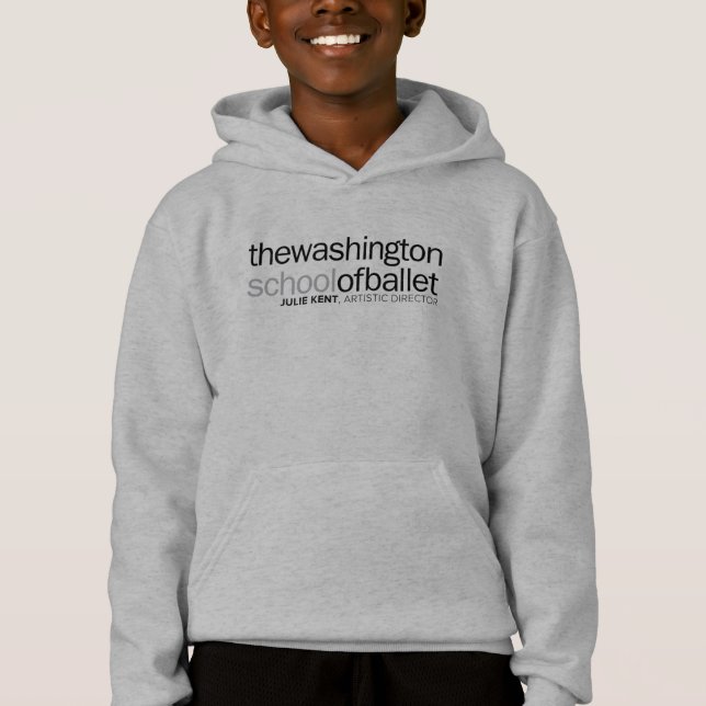 Hoodie Gray Pull-over para niños TWSB (Anverso)