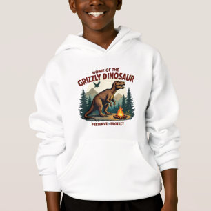 Hoodie infantil con diseño divertido de dinosaurio