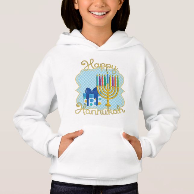 hoodie infantil Hanukkah (Anverso)